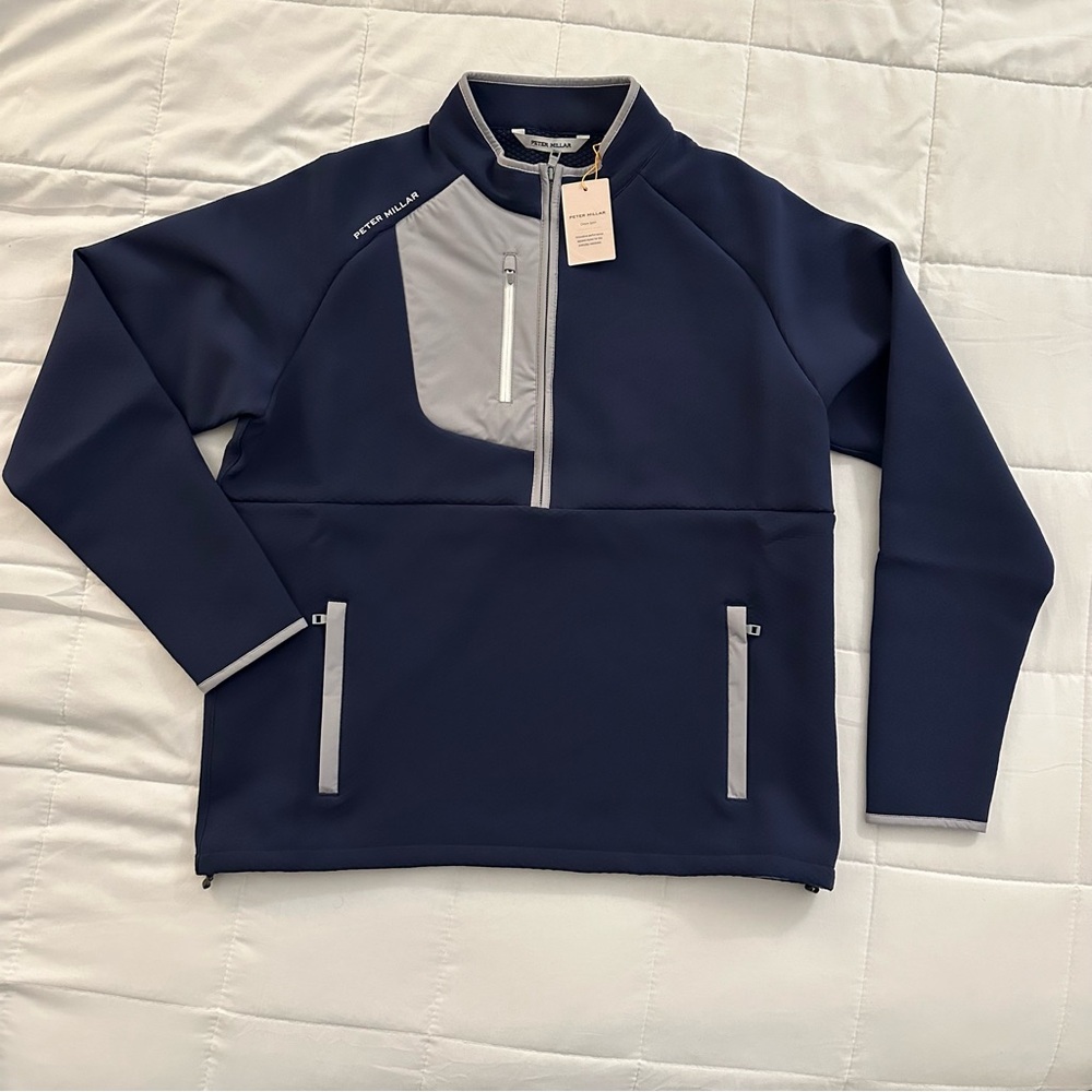 Peter Millar Galeforce Half-Zip Pullover | Navy Blue | Men’s size Small | NEW